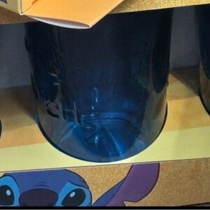 🔥SHOW SPECIAL🔥 Disney Stitch 4 16oz Glass Set 8” Fuzza LED Lights & picture